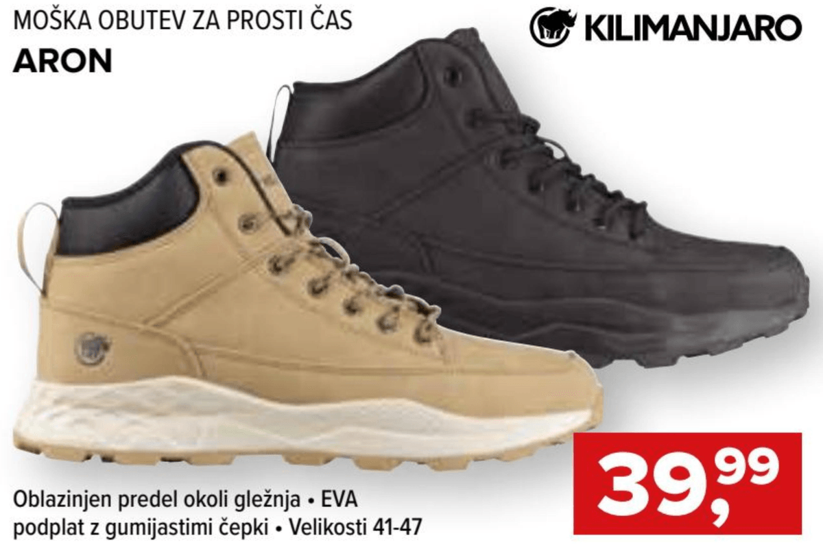Moška obutev za prosti čas Aron KILIMANJARO - Akcija v trgovini Hervis
