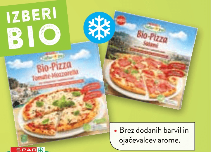 BIO Pizza 325 g in 329 g Natur pur - Akcija v trgovini Spar
