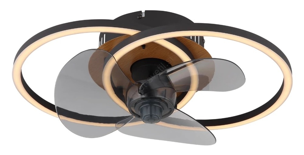 Stropni ventilator z LED-osvetlitvijo Karen - Akcija v trgovini Pevex
