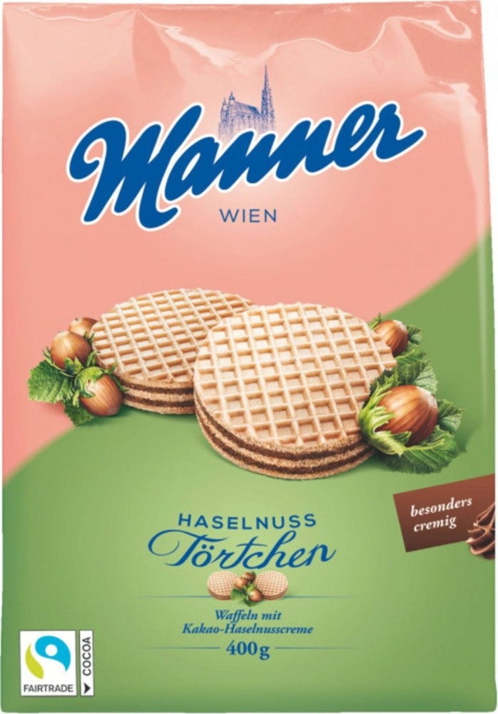 Manner napolitanke, vafije ali tortice 300 g - 400 g Akcija v trgovini Mueller