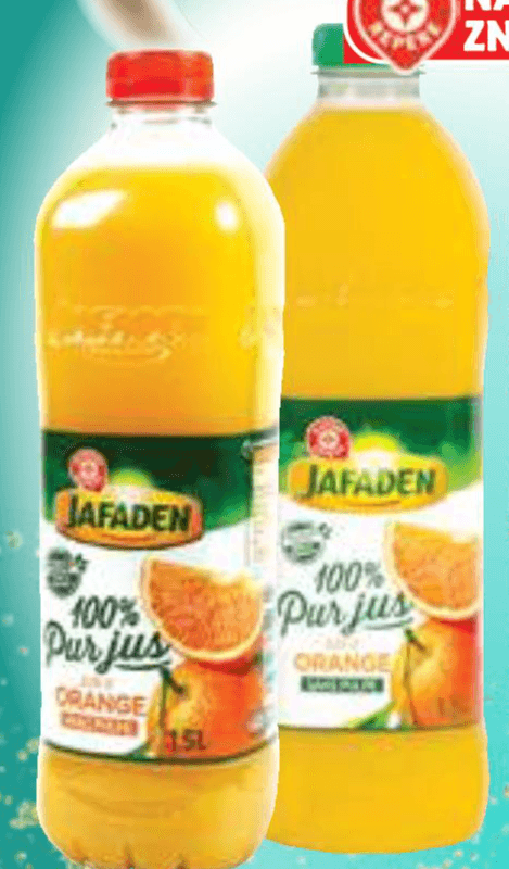100% sadni sok Jafaden 1,5 l - Akcija v trgovini E.Leclerc