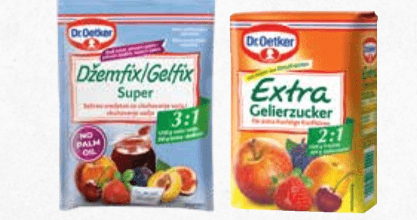 Želirni sladkor in Gelfix Dr. Oetker - Akcija v trgovini Tuš