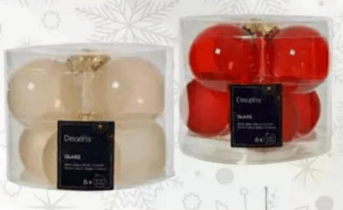 Božične kroglice 6/1 Decoris - Akcija v trgovini Pevex
