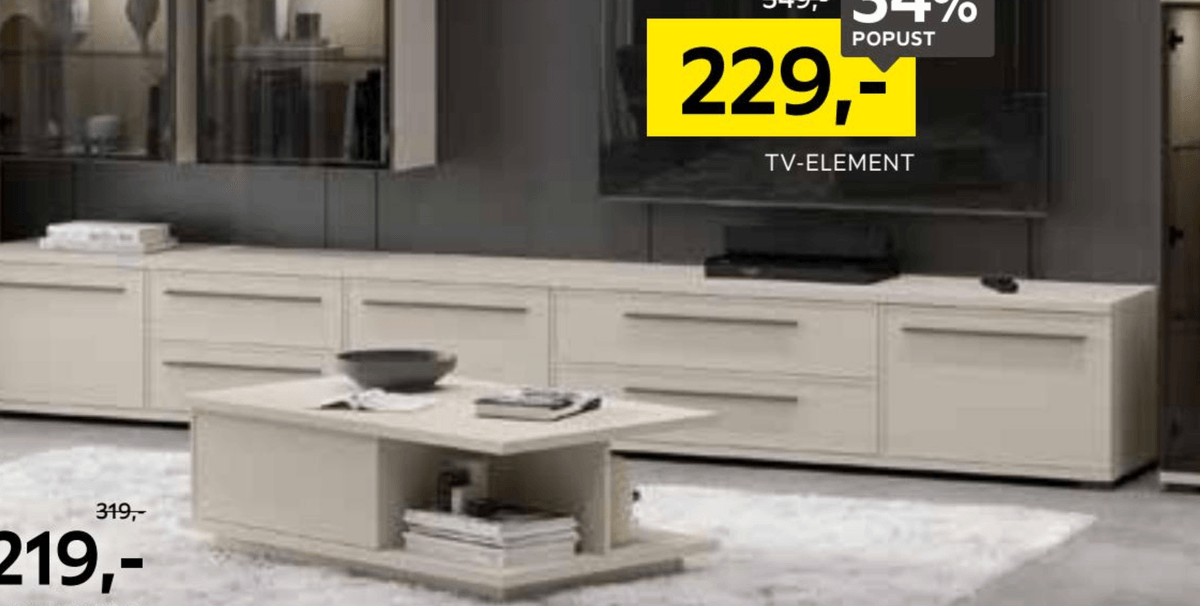 TV-element - Akcija v trgovini Lesnina