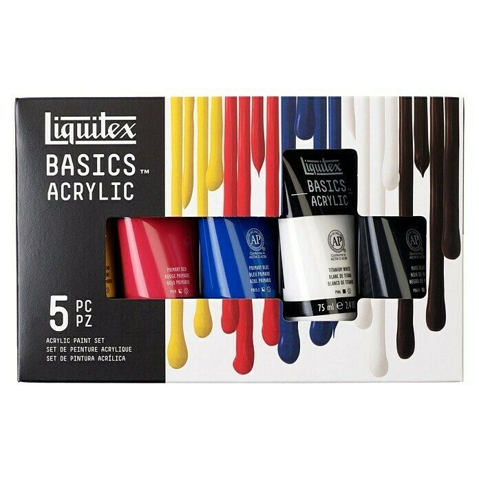 Komplet akrilnih barv 'Basics' 5 x 75 ml Liquitex - Akcija v trgovini Bauhaus
