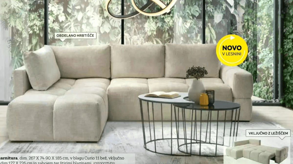 Sedežna garnitura Stylife - Akcija v trgovini Lesnina