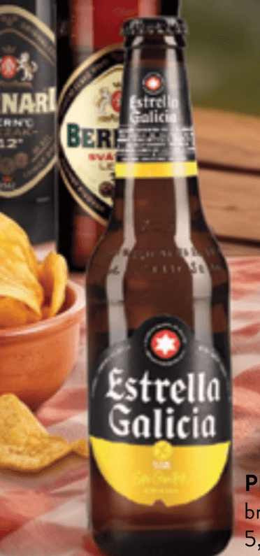 PIVO ESTRELLA GALICIA 0,33 l - Akcija v trgovini Spar