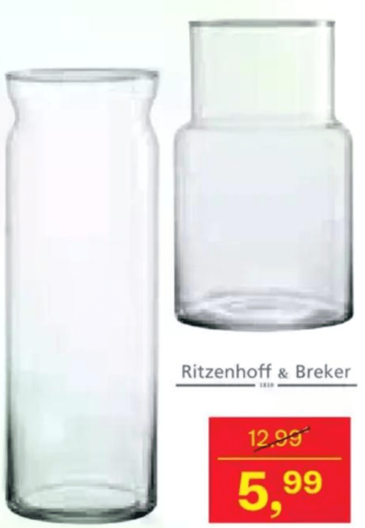 Vaza 30 cm, 35 cm Ritzenhoff & Breker - Akcija v trgovini Rutar