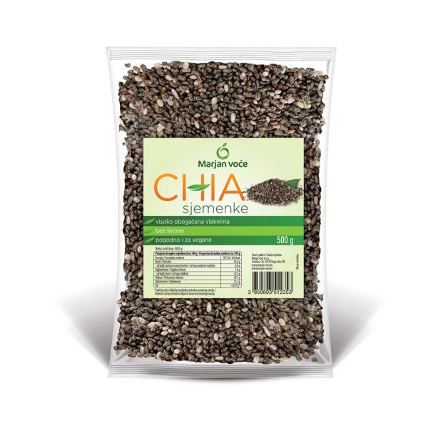 Marjan voće Chia semena 500 g - Akcija v trgovini Tuš