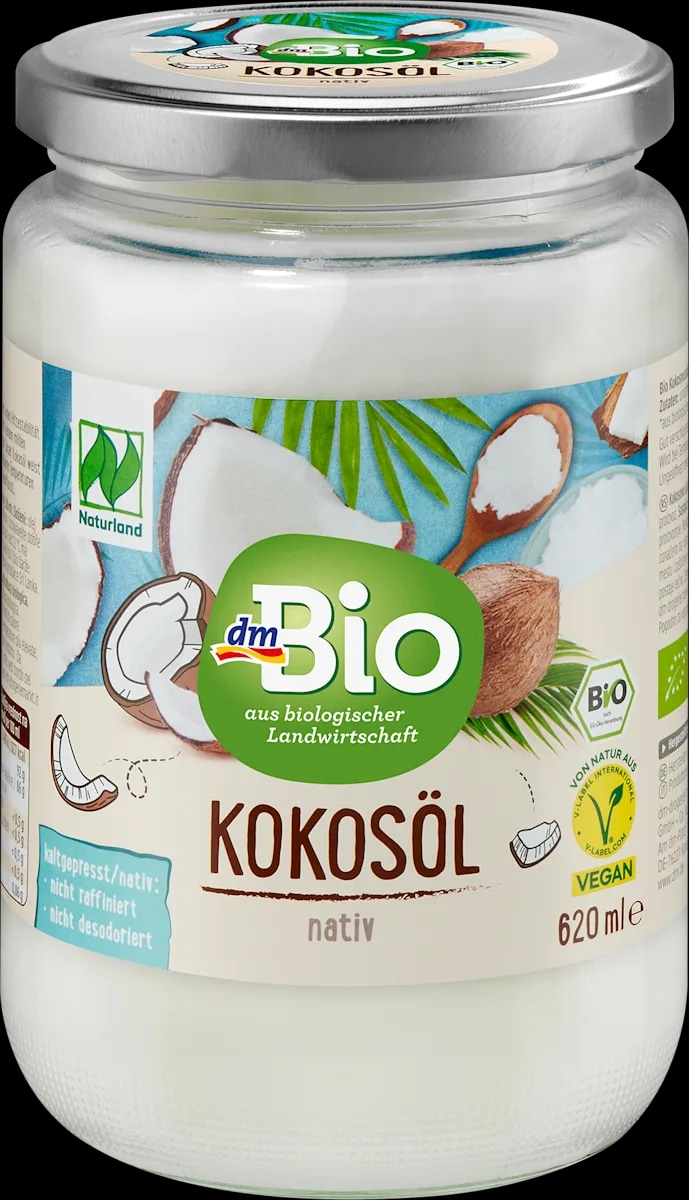 DmBio jedilno nerafinirano kokosovo olje 620 ml - Akcija v trgovini Dm