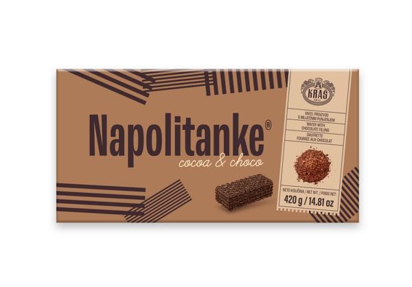 KRAŠ Napolitanke s čokoladno kremo 420 g - Akcija v trgovini Lidl