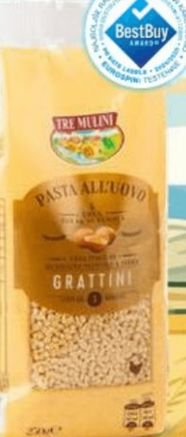 Jušne jajčne testenine Tre Mulini Grattini 250 g - Akcija v trgovini Eurospin