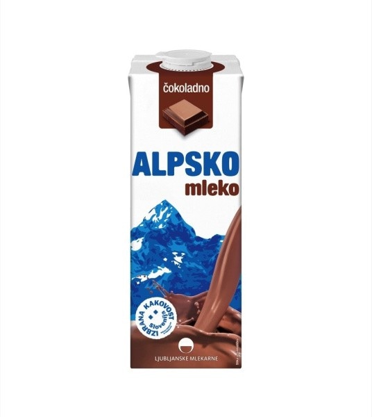 Alpsko mleko s čokolado 1L - Akcija v trgovini Mercator