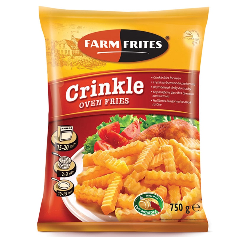 Pommes Frites Crinkle 750 g Farm Frites - Akcija v trgovini Jager