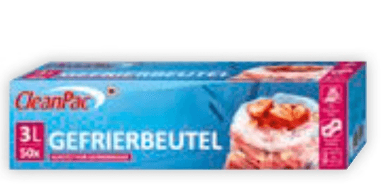 CleanPac vrečke za živila Gefrierbeutel 3L, 50x - Akcija v trgovini Mueller