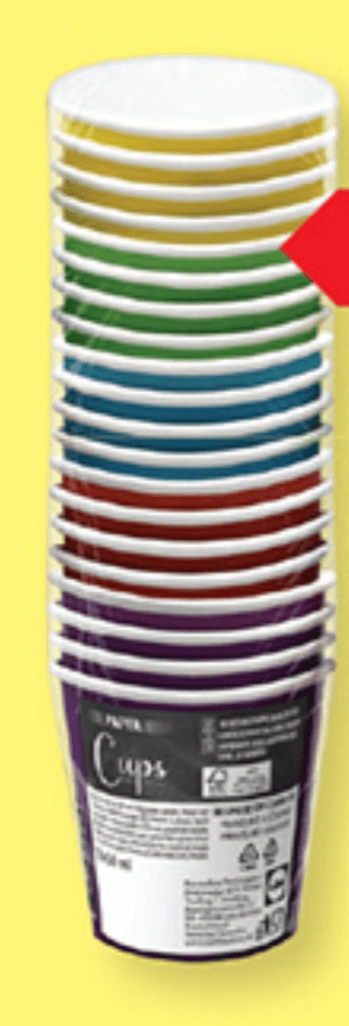 Papirnati kozarčki 20 kosov - Akcija v trgovini Lidl