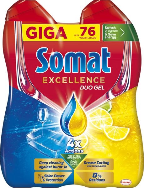 Somat gel Duo 76 pranj, 2 x 684 ml - Akcija v trgovini Tuš