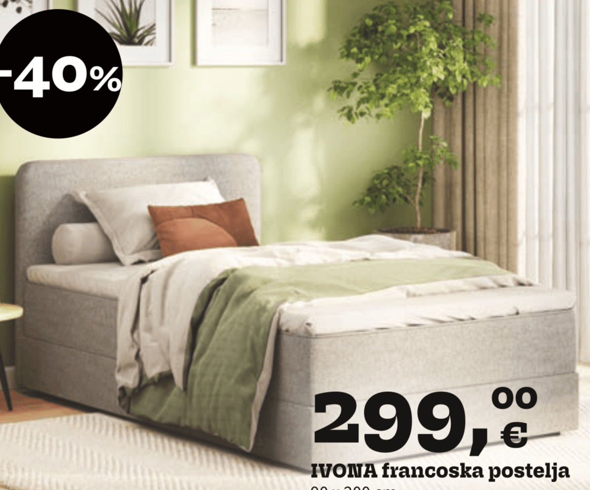 IVONA francoska postelja 90 x 200 cm - Akcija v trgovini Prima