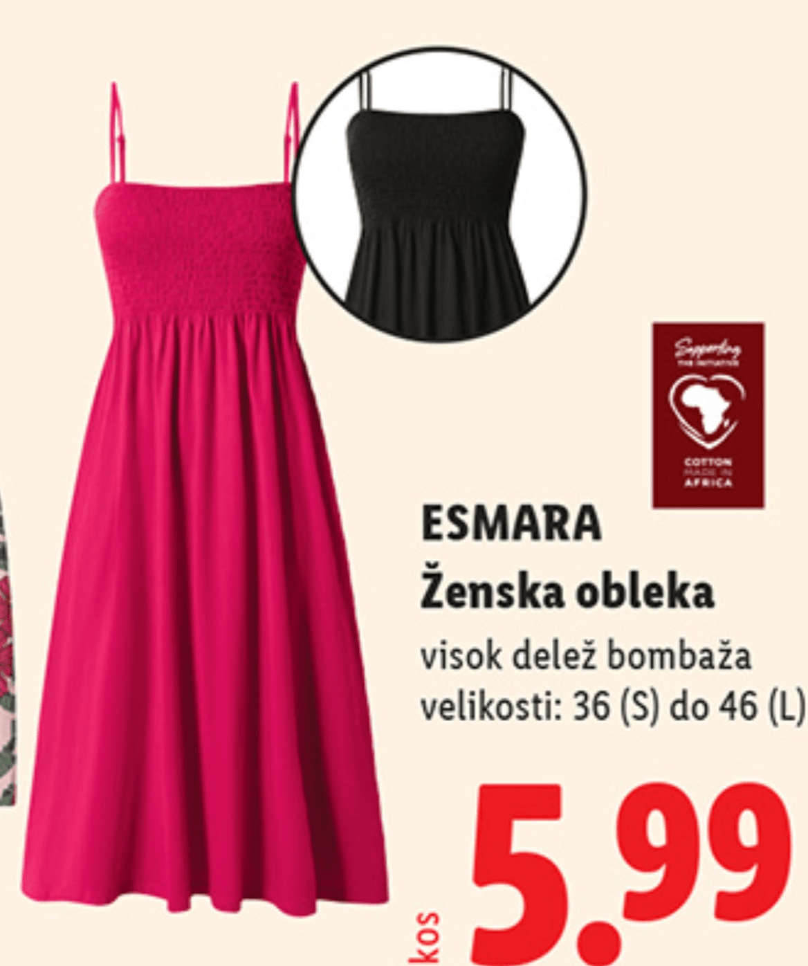 Esmara Ženska obleka - Akcija v trgovini Lidl