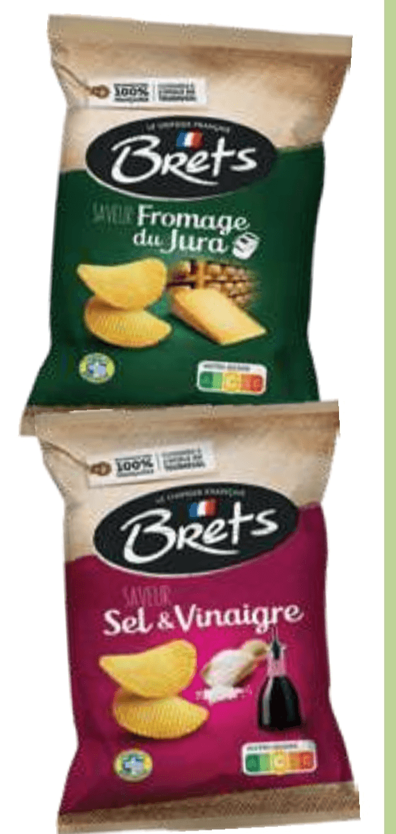 Rebrasti čips Bret's 125 g - Akcija v trgovini E.Leclerc