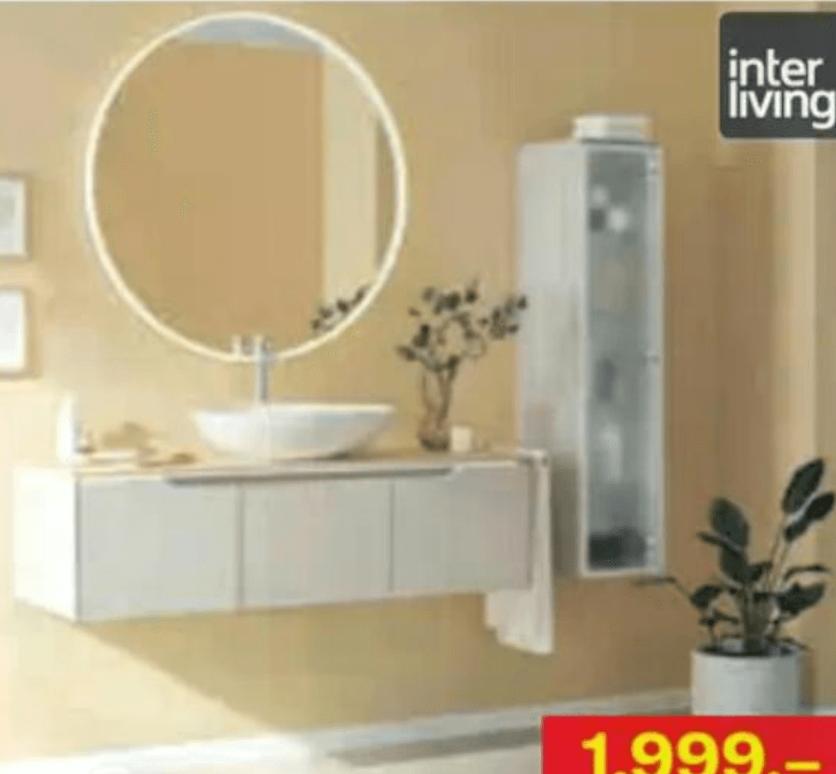 Kopalnica inter living - Akcija v trgovini Rutar