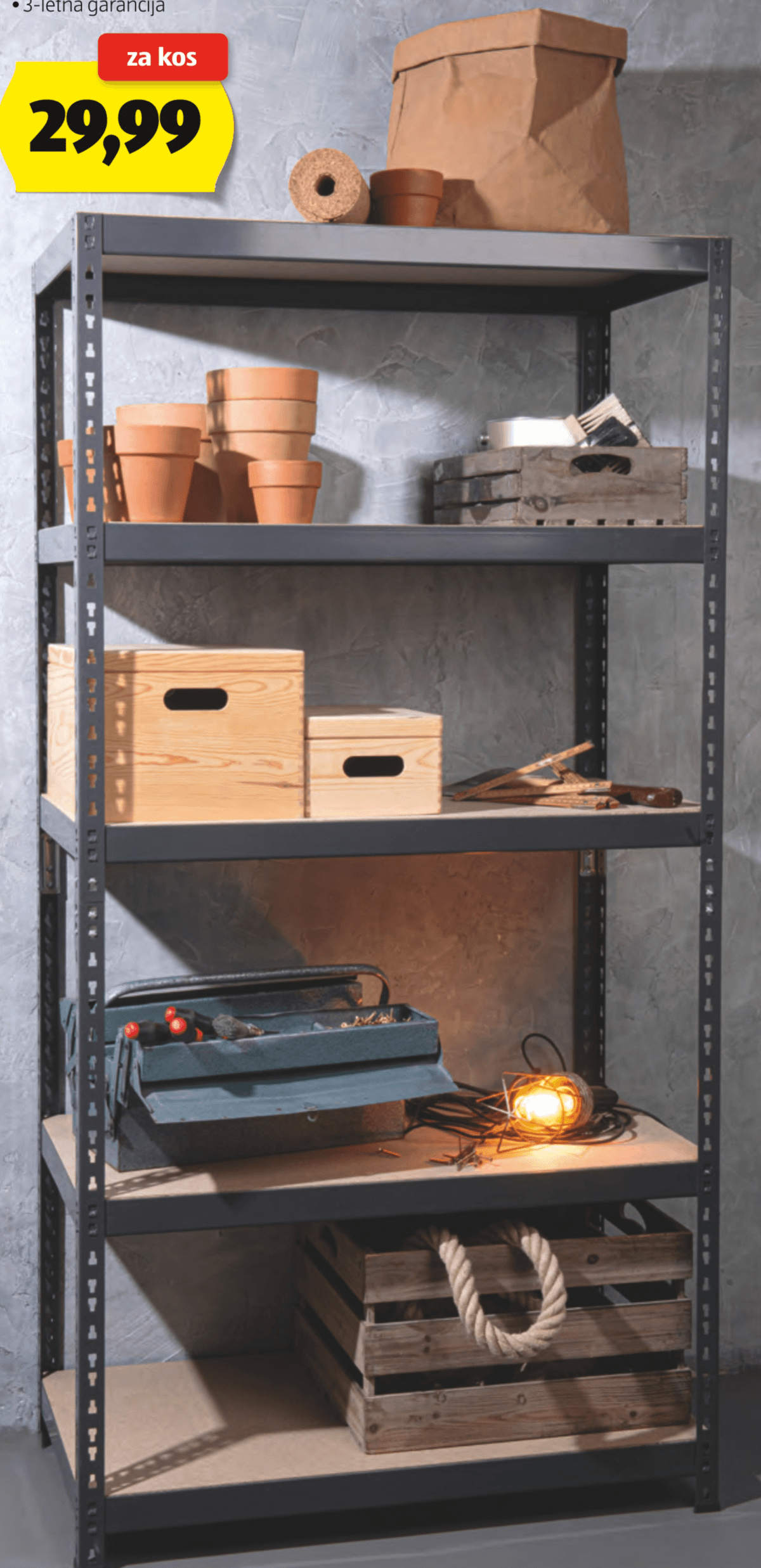 Regal za delavnico WORKZONE - Akcija v trgovini Hofer