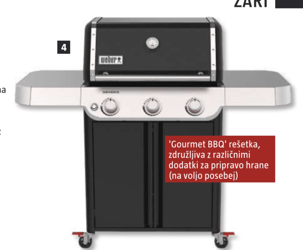 Plinski žar 'Genesis E-315' Weber - Akcija v trgovini Bauhaus