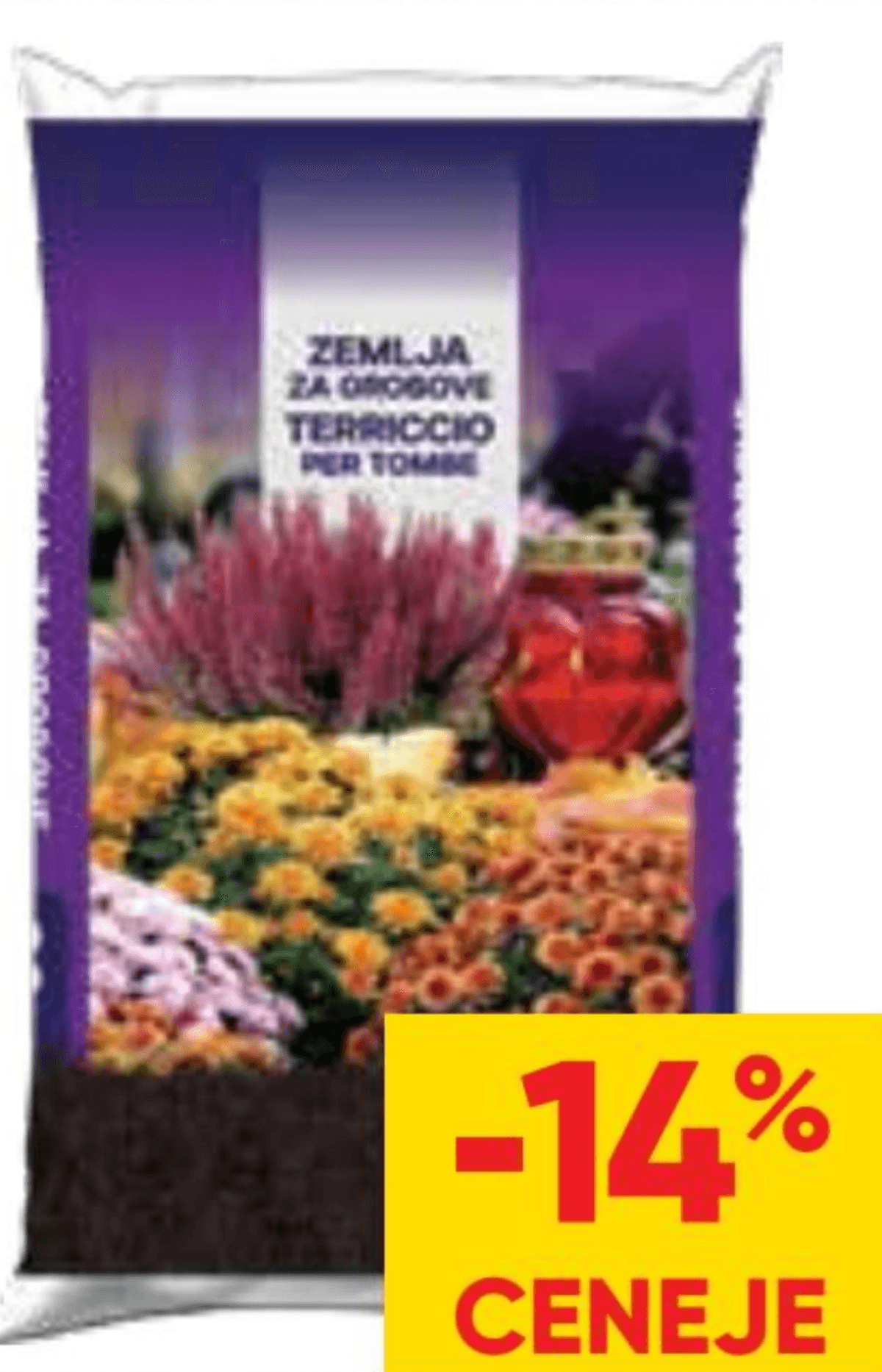 Zemlja za grobove 20 l - Akcija v trgovini Tuš