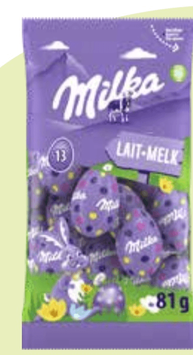 Jajca iz mlečne čokolade Milka 81 g - Akcija v trgovini Tuš