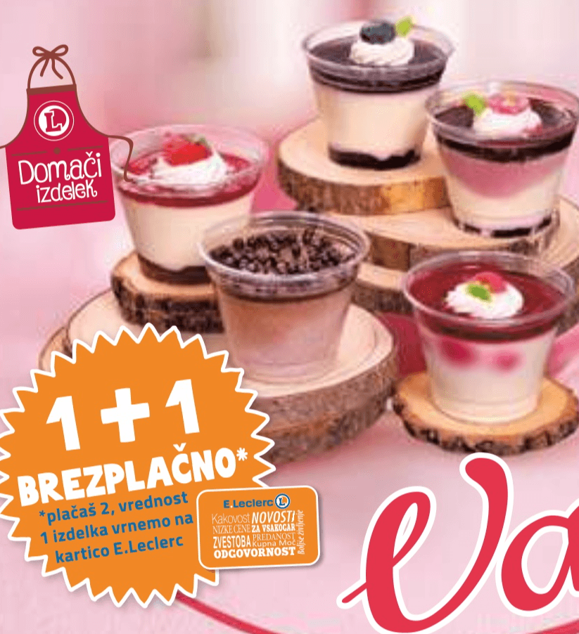 Panna Cotta 200 g - Akcija v trgovini E.Leclerc