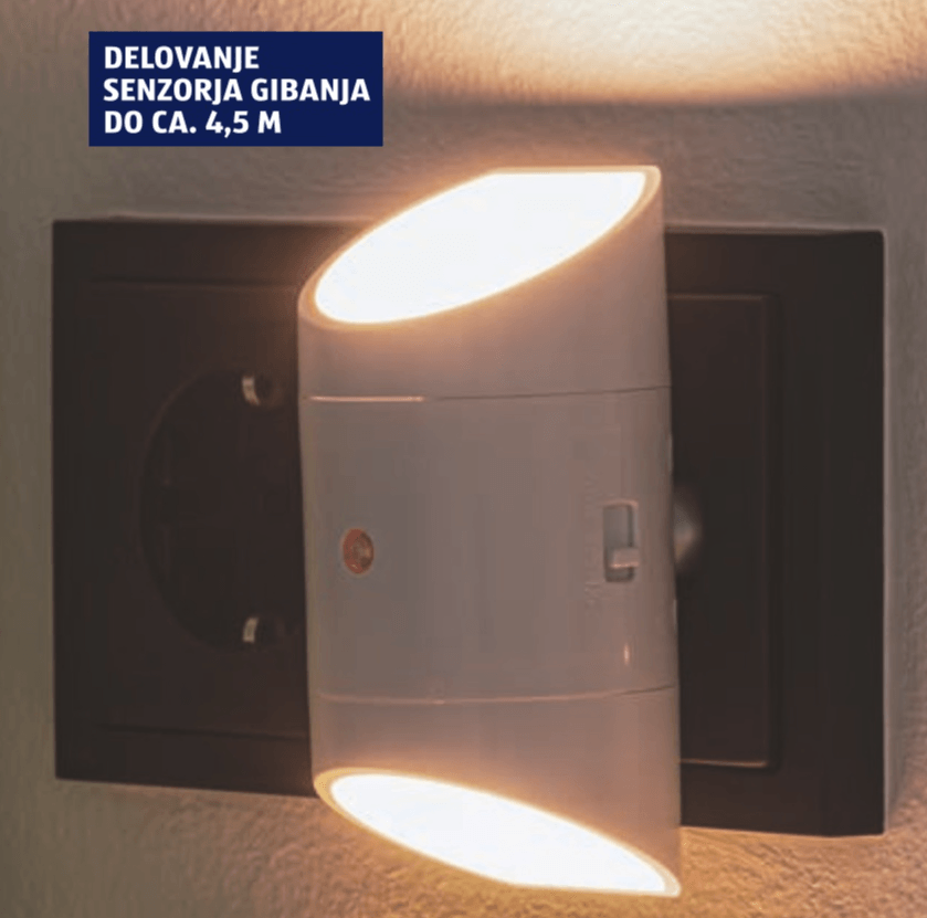 Nočna lučka s senzorjem CASALUX - Akcija v trgovini Hofer