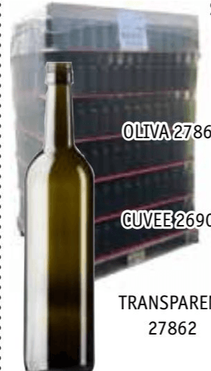 Steklenica navojna Bordeaux selection OLIVA 750 ml, 450 g Akcija v trgovini Jager
