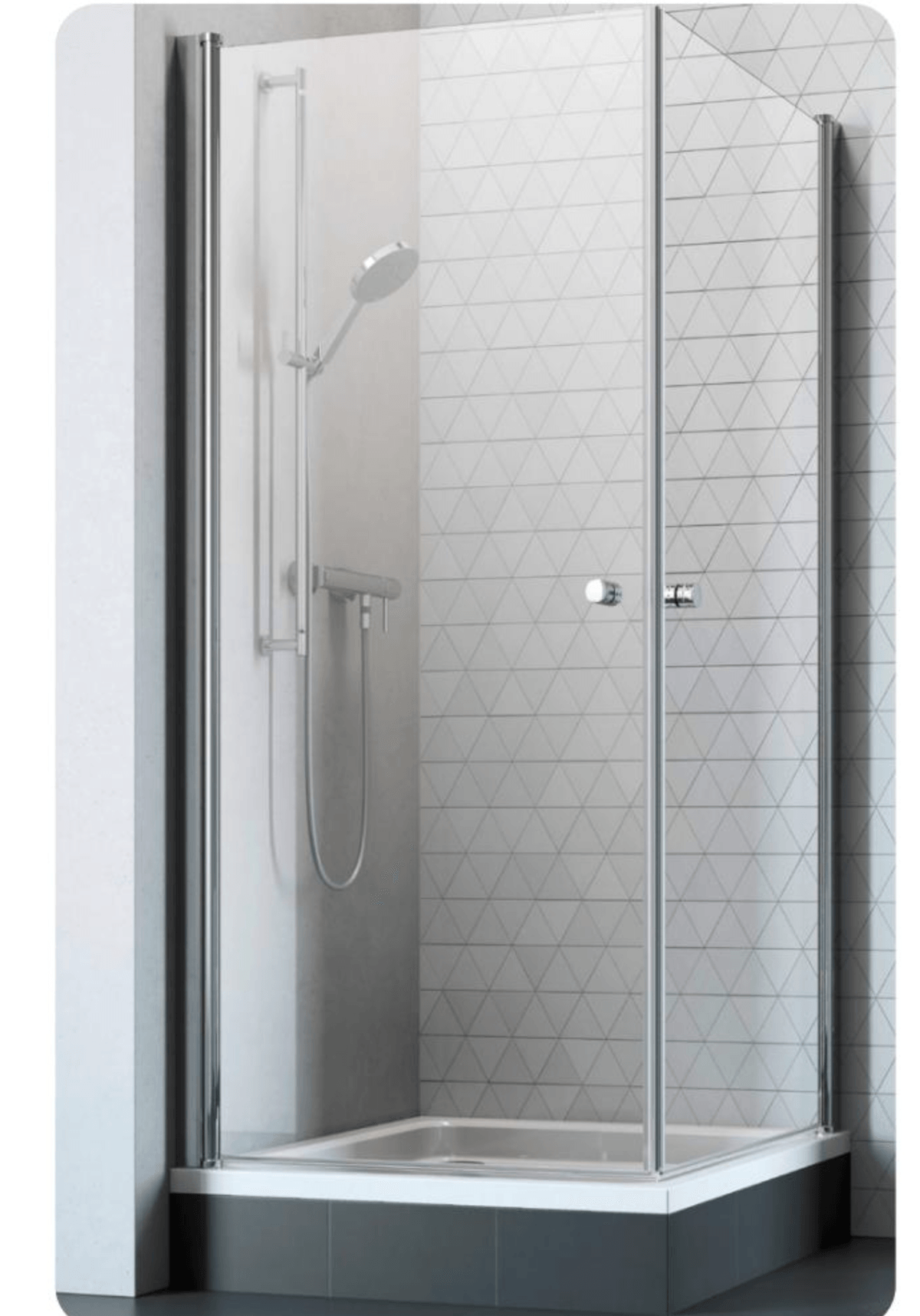 Kvadratna pršna kabina 'Light' - Akcija v trgovini Bauhaus
