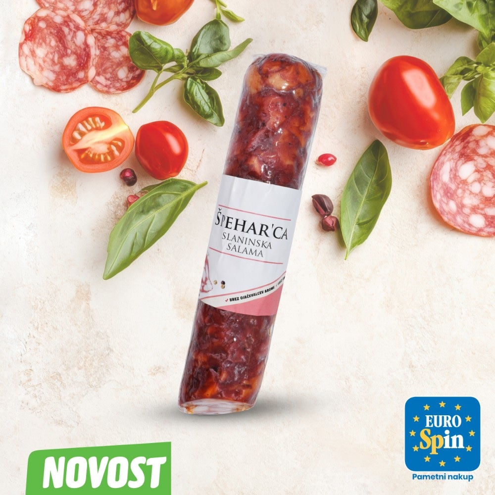 Slaninska salama Špeharica 400 g Zlata dolina - Akcija v trgovini Tuš
