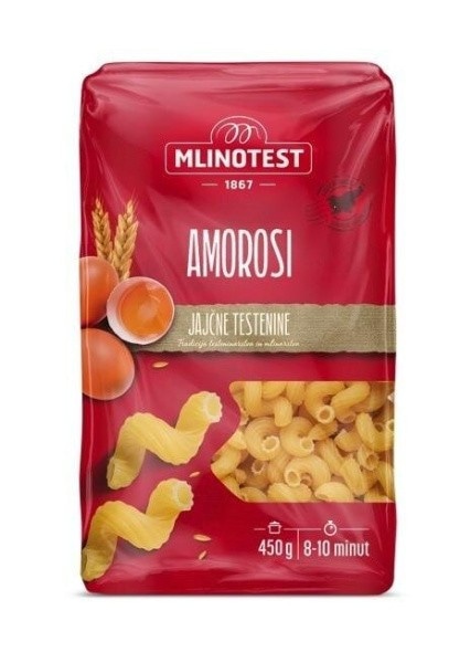 Polžki Amorosi 500 g MLINOTEST Akcija v trgovini Spar
