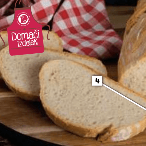 Domača bela štruca 800 g - Akcija v trgovini E.Leclerc