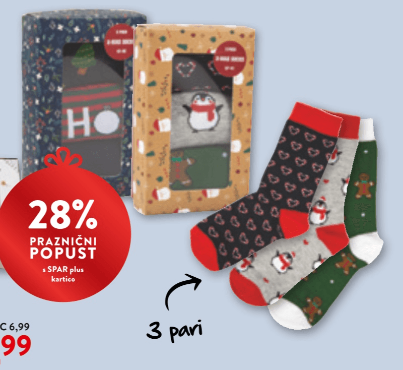 NOGAVICE 3 PARI - Akcija v trgovini Spar