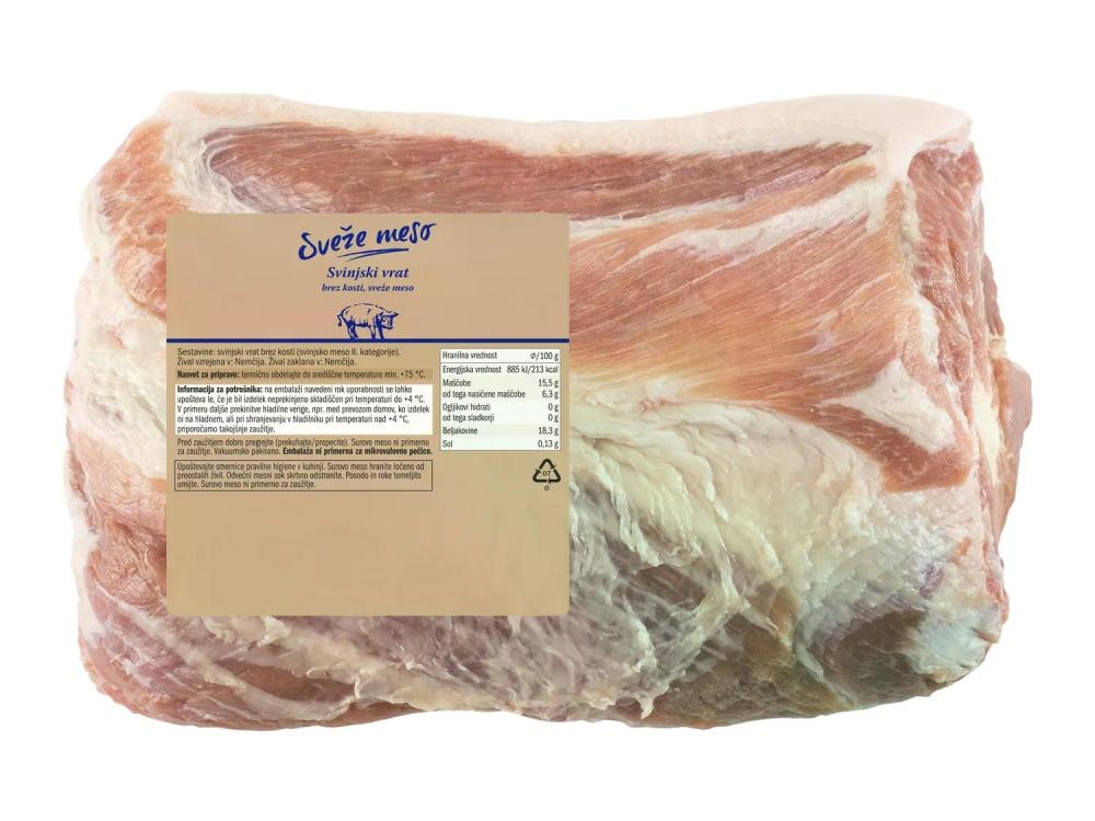 SVEŽE MESO Svež svinjski vrat pribl. 1,1 kg - Akcija v trgovini Lidl