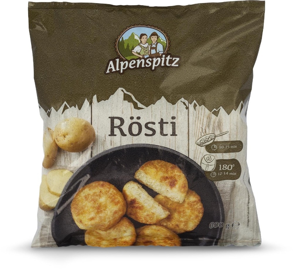 Alpenspitz krompirjev rösti s čebulo 600 g Akcija v trgovini Eurospin