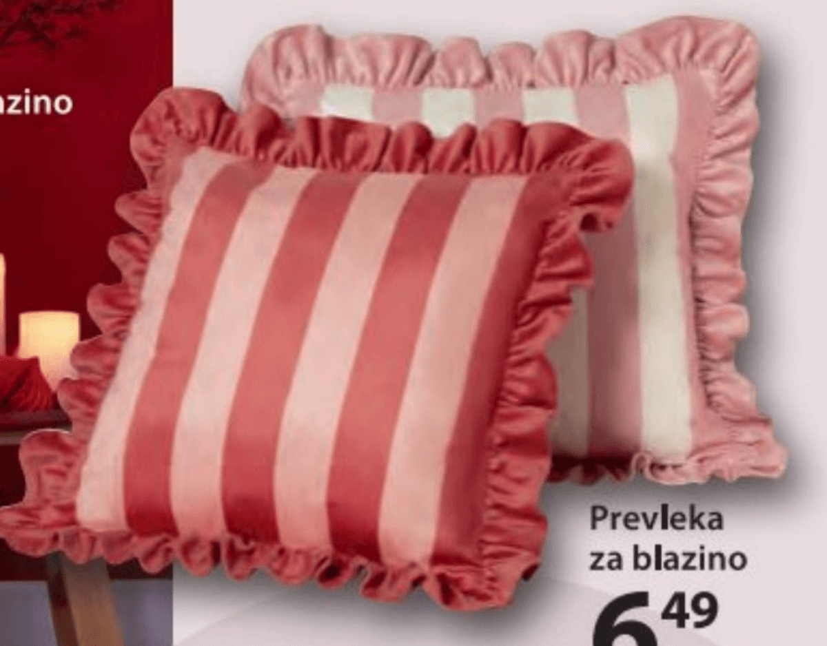 Prevleka za blazino - Akcija v trgovini NKD