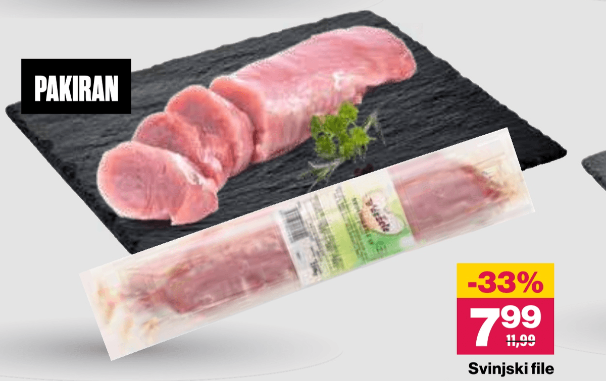 Svinjski file Celjske mesnine - Akcija v trgovini Mercator
