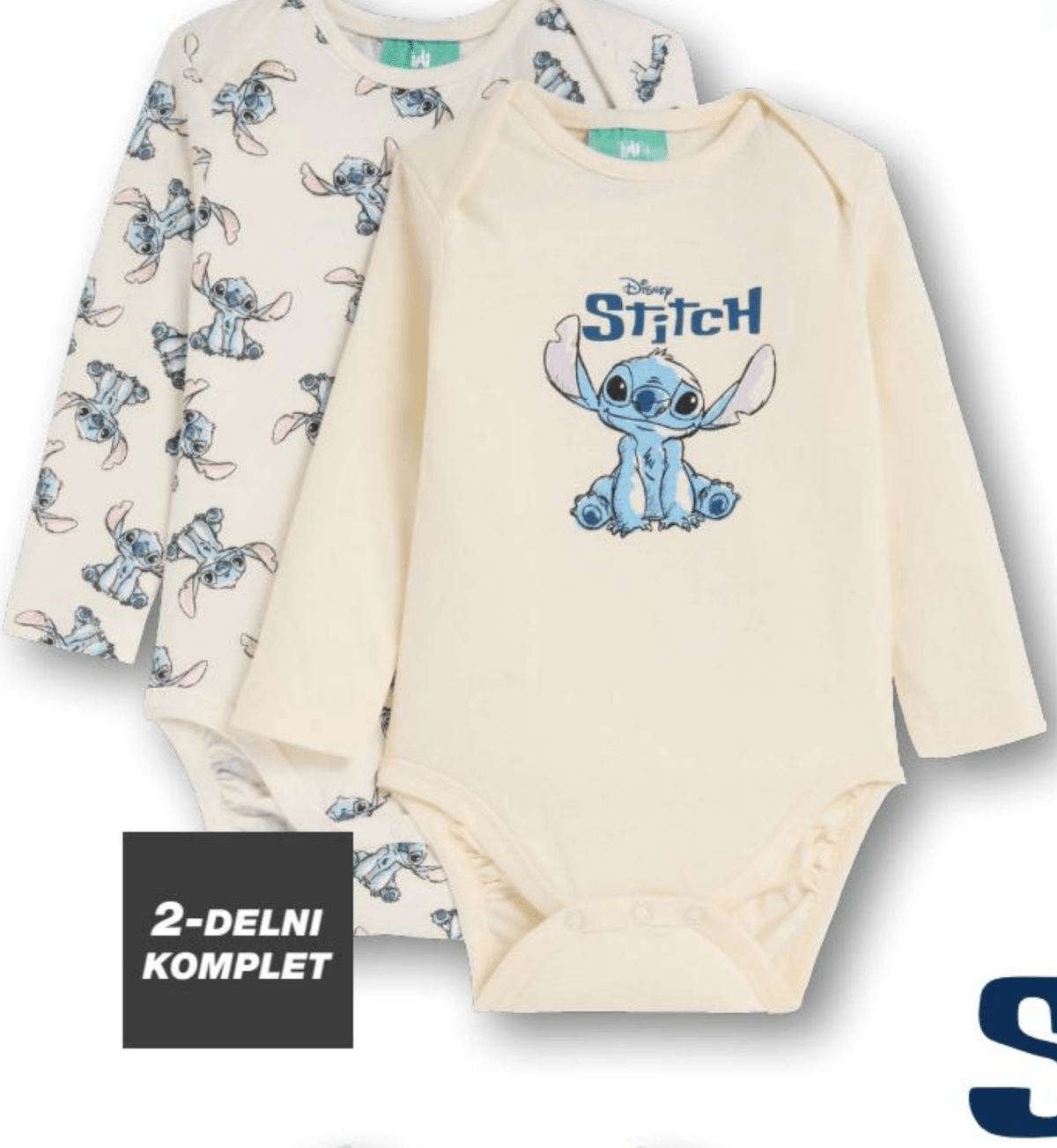 Bodi za dojenčke Stitch 2 kosa Disney Stitch - Akcija v trgovini Kik
