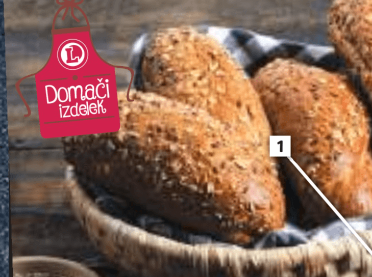 Pecivo s semeni 4 kosi Domači izdelek - Akcija v trgovini E.Leclerc