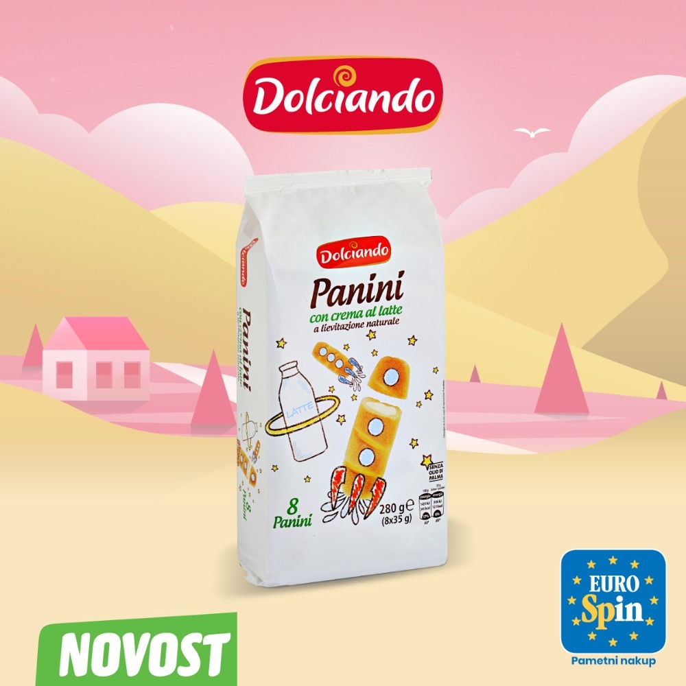 Dolciando Mlečni kruhki 400 g Akcija v trgovini Eurospin