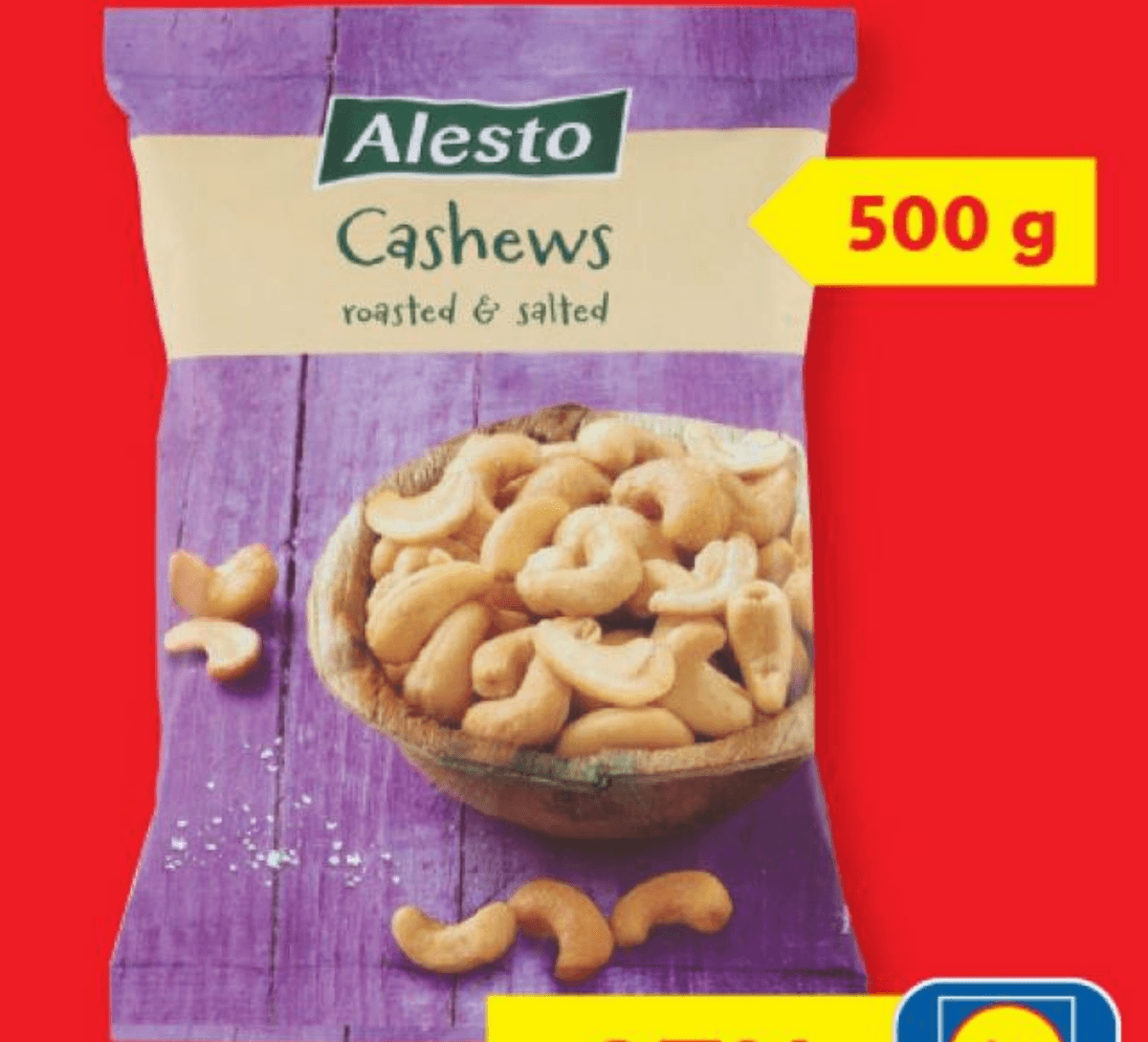 ALESTO Indijski oreščki 500 g - Akcija v trgovini Lidl