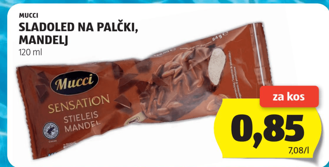Mucci Sladoled na Palčki 120 ml Akcija v trgovini Hofer