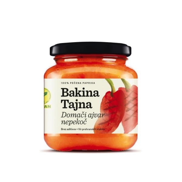 Ajvar, pekoči ajvar ali pindžur Bakina Tajna 550 g - Akcija v trgovini Spar