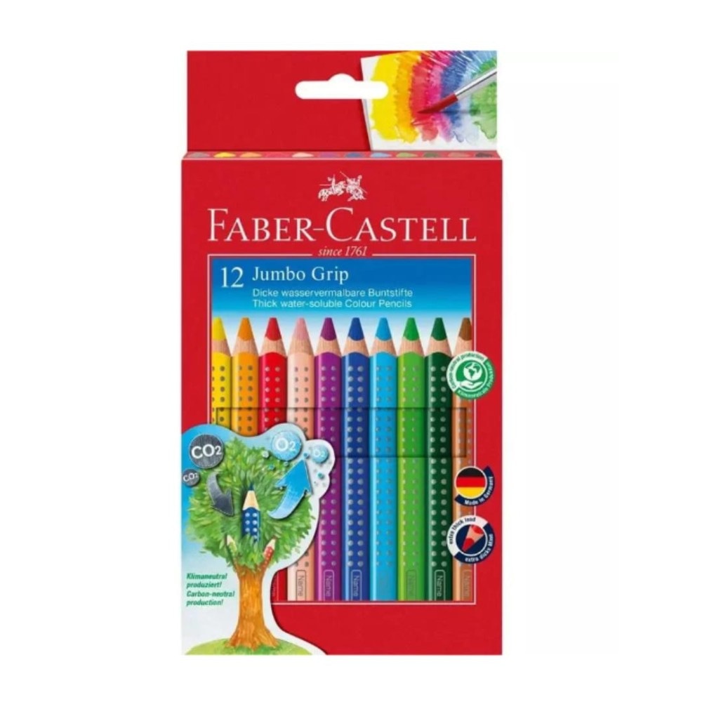 Faber-Castell Jumbo Grip barvice 12 kosov Akcija v trgovini Kompas Shop