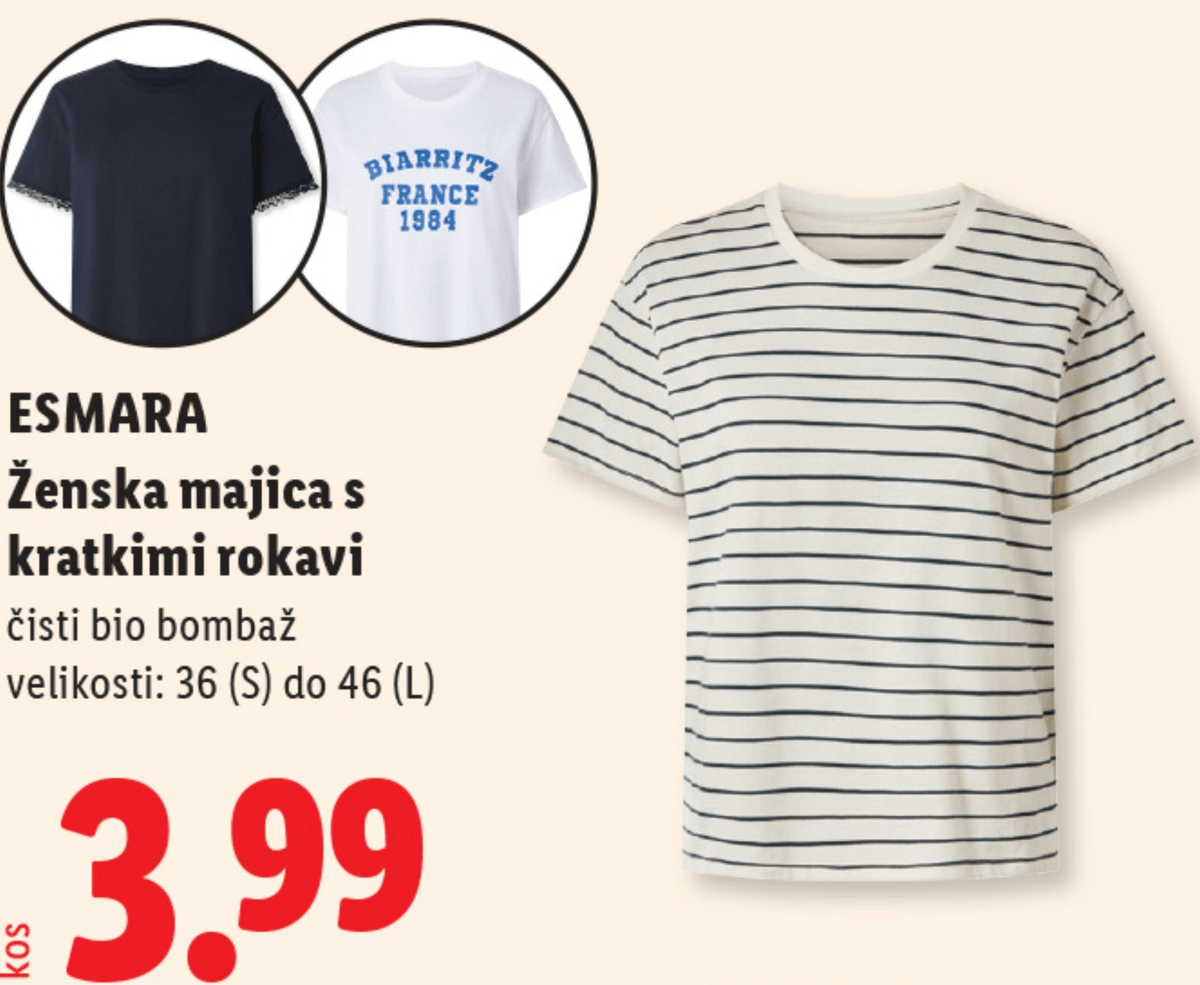 ESMARA Ženska obleka s kratkimi rokavi - Akcija v trgovini Lidl