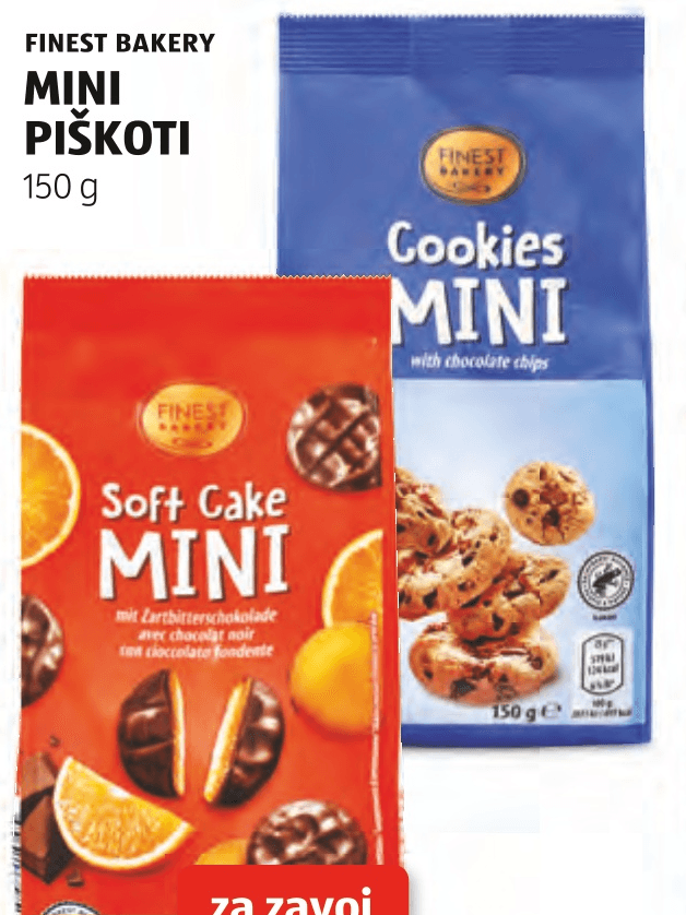 Finest Bakery Mini piškoti 150 g - Akcija v trgovini Hofer